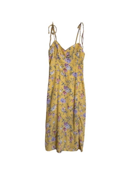Abercrombie & Fitch Dresses & Skirts - Abercrombie & Fitch Y2K Sun Dress Yellow Floral Prairie Cottage Size S Chiffon